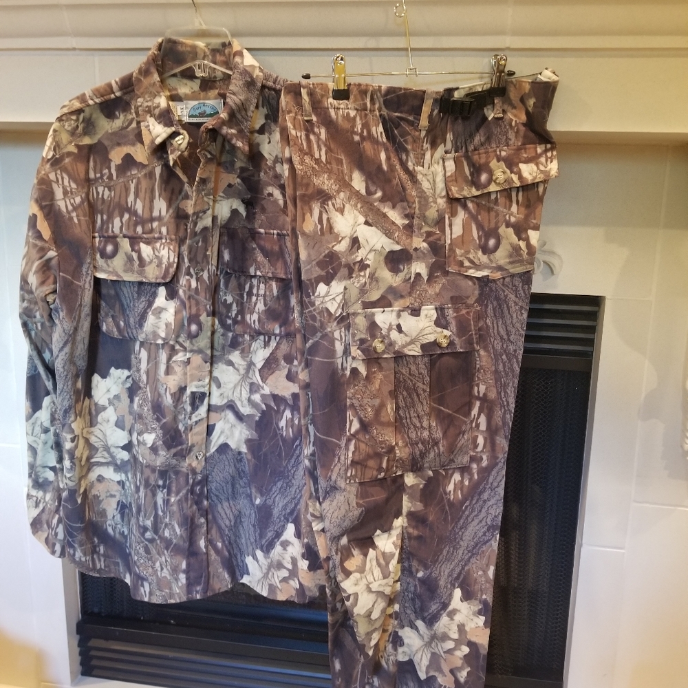 Gary Neese fleese camo shirt jacket and pants